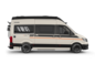 Carado camper van in side view with pop-up roof and X-edition design
